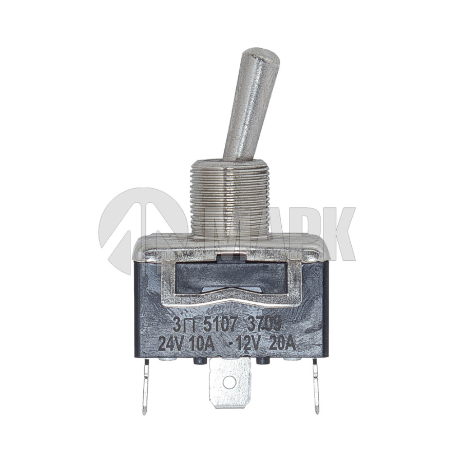 Выключатель Тумблер 24V 10A/ 12V 20A (4c) ON-OFF 3 положения под клеммы